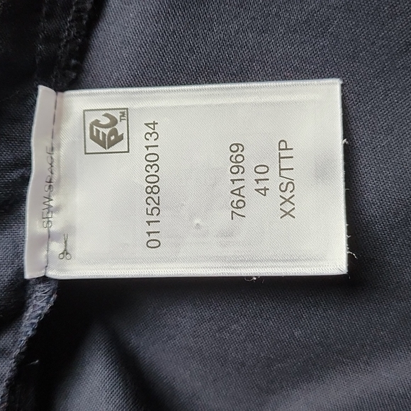 Tommy Hilfiger Navy Blue Button Up Long Sleeve Shirt Dress - Picture 8 of 12